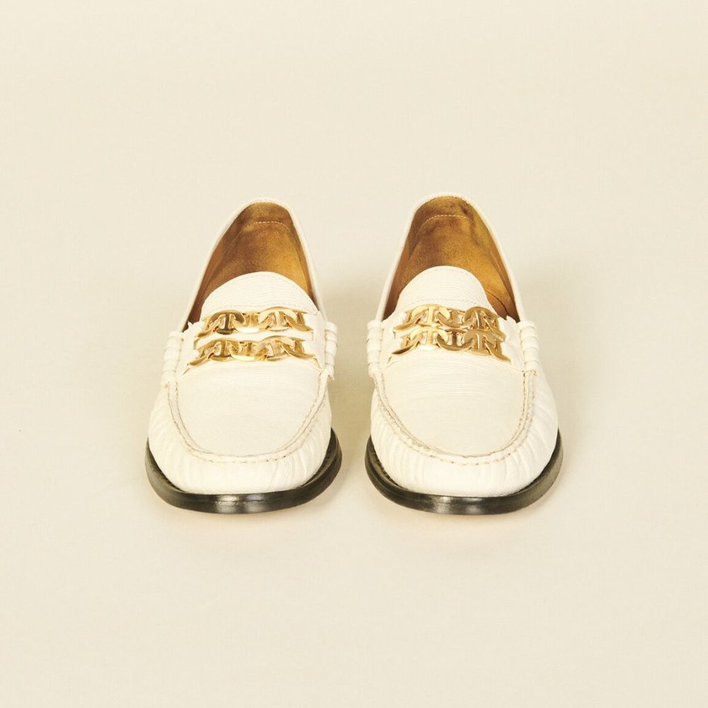 Sandro Max Leather Chain Logo Loafer - Picture 2 of 3